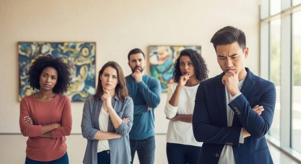 생각이 깊은 사람 의 모습