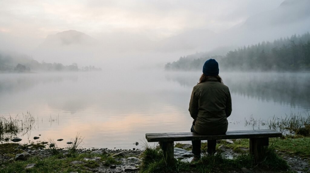 감정이 깊은 사람 이 사색하는 모습