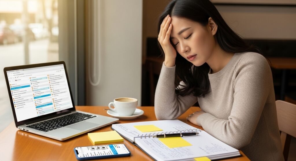 반드시 멀리해야 할 사람 - 인간관계로 고민하는 여성의 모습